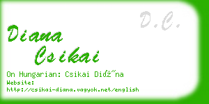 diana csikai business card